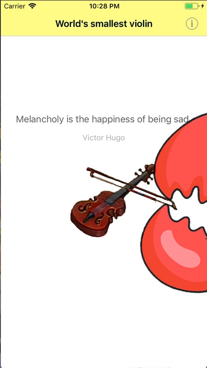 World's smallest violin!