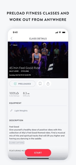 Peloton — at home fitness app screenshot