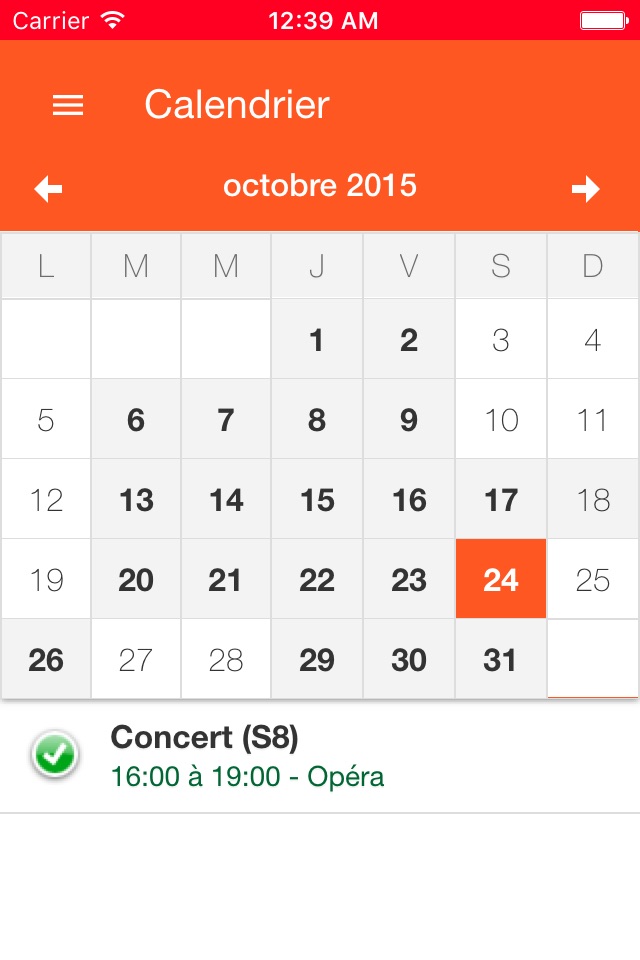 Planning d'orchestre screenshot 3