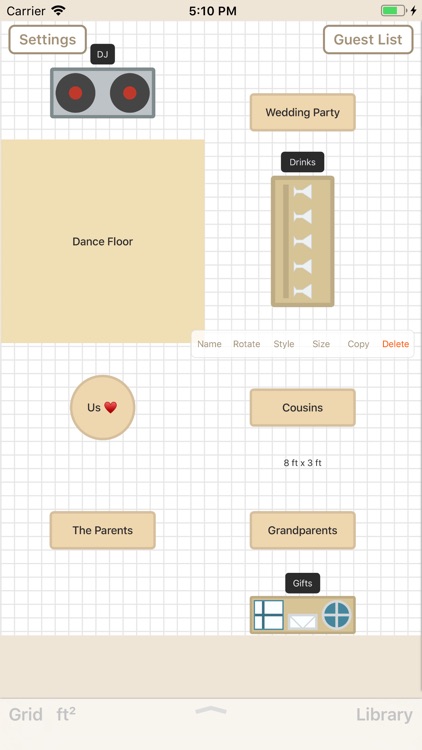 Seat Puzzle for Floor Plans