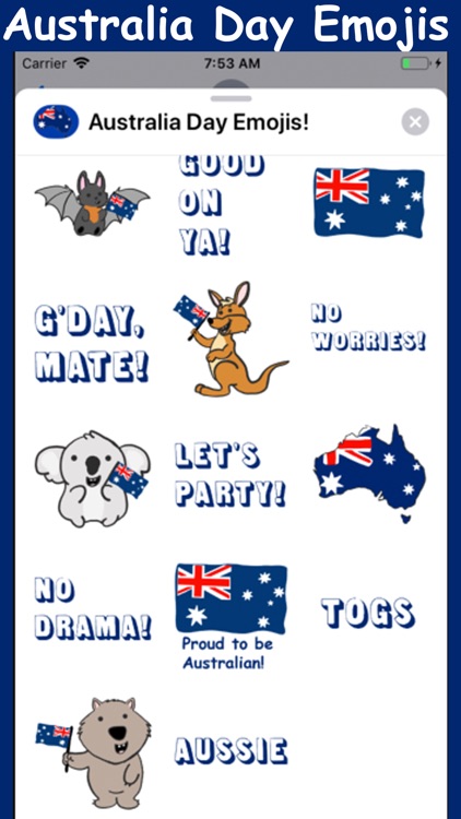 Australia Day Emojis!