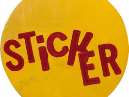 Get creative with these grunge themed price tag stickers