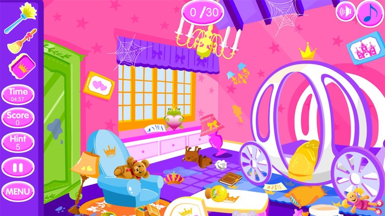 Princess room cleanup games