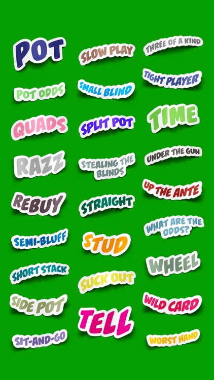 Poker Terms Sticker Pack screenshot-6