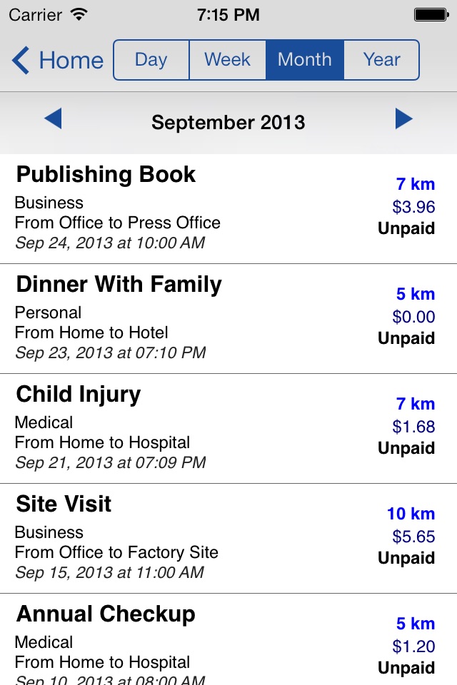 Trip Miles (IRS Mileage log) screenshot 4