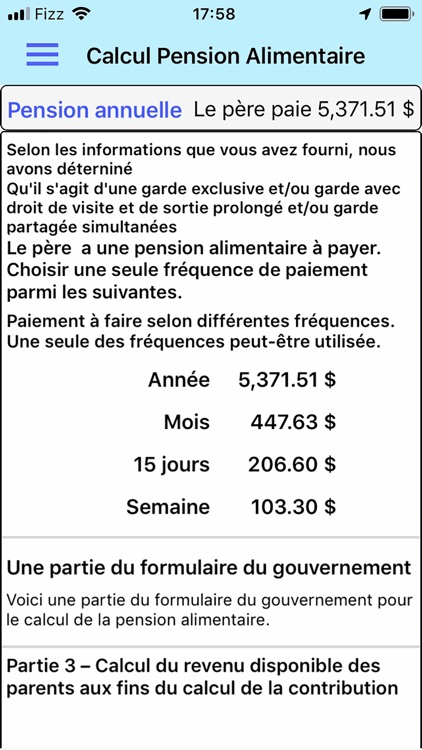 Pension Alimentaire QC 2015-19 screenshot-6