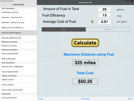 Fuel Cost Calculator >> Fuel Calculator Mpg L100k App Price Drops Fuel Cost Calculator >> Fuel Calculator Mpg L100k App Price Drops