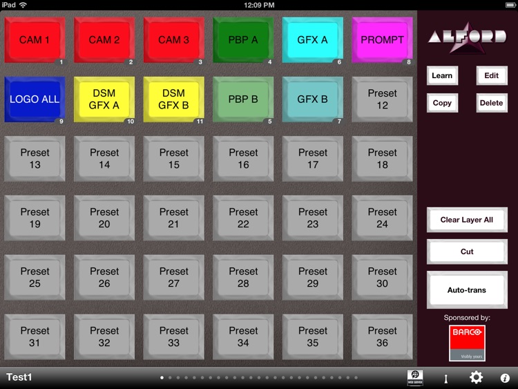 Alford Preset Remote