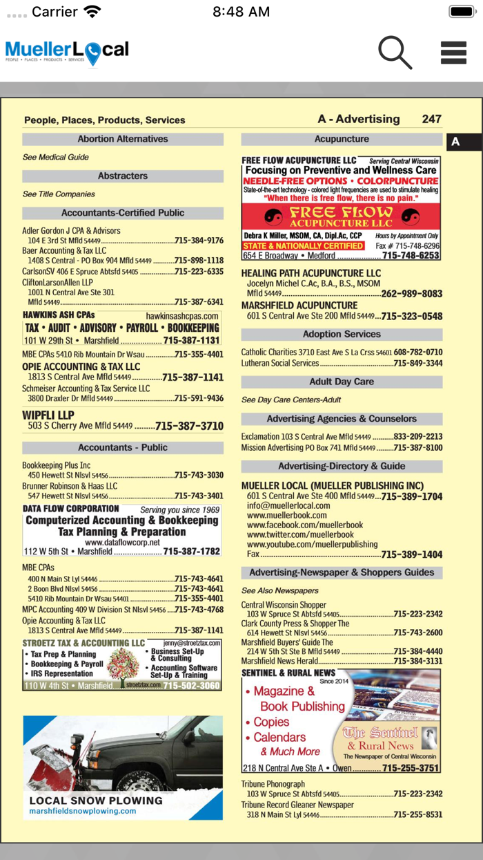 Central WI Mueller Book