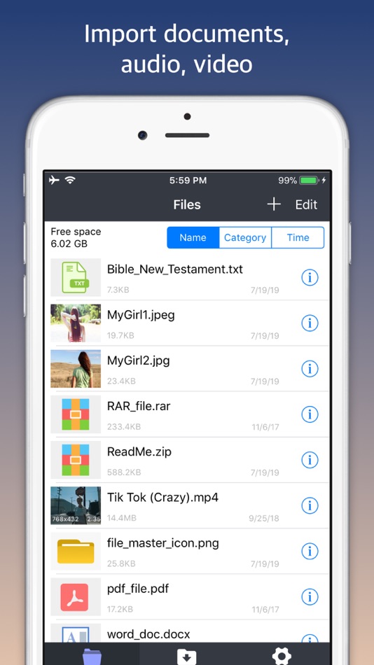Documents file Manager IOS. FILEMASTER. Master file.