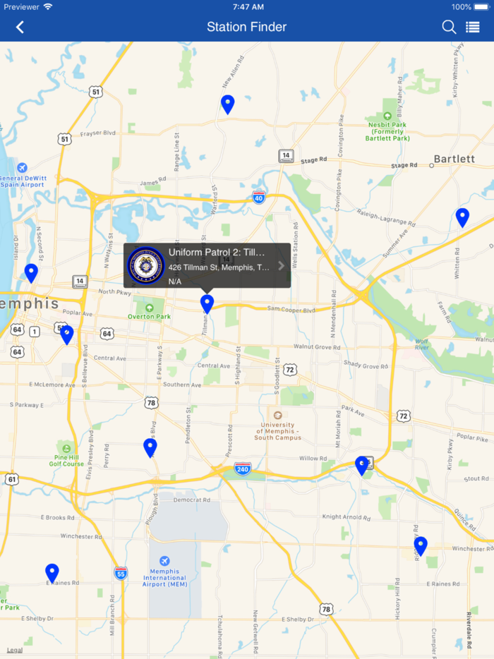 Memphis PD Wellness App