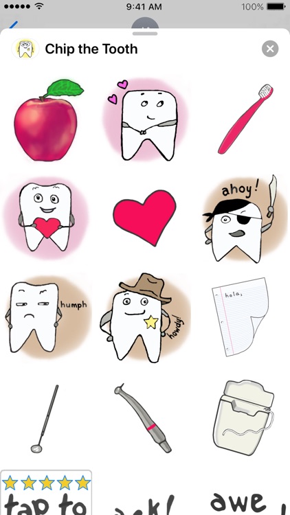 Chip the Tooth dental stickers screenshot-4