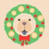 Christmas Stickers Chow Chow