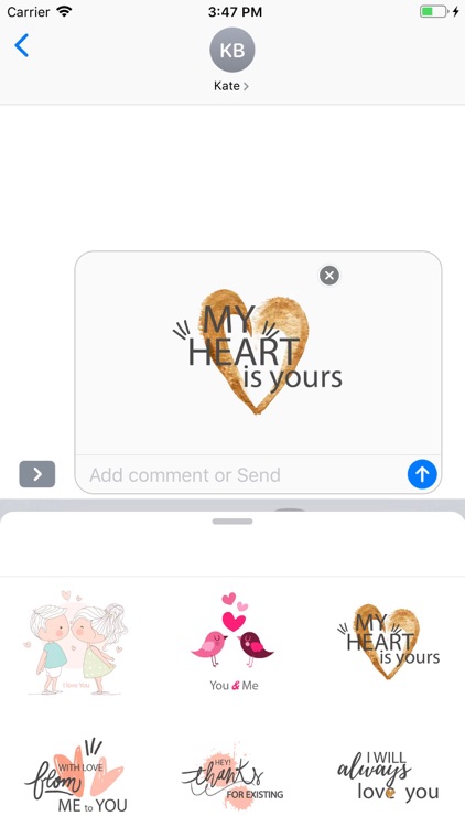 Cute Love Text Stickers Pack screenshot-7