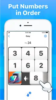 slide puzzle - number game iphone screenshot 1