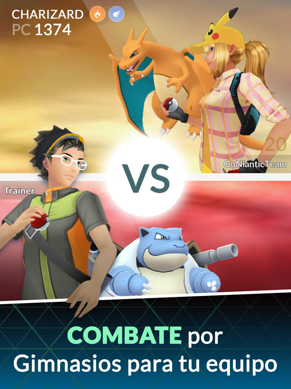 Pokémon GO iPad Capturas de pantalla
