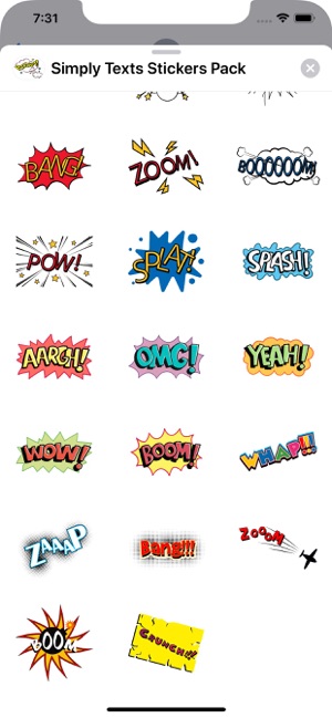 Simply Texts Stickers Pack(圖3)-速報App