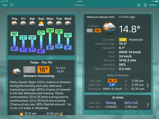 Oz Weather Plus Ipad images