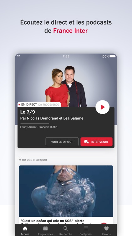 France Inter - radio, podcasts screenshot-0