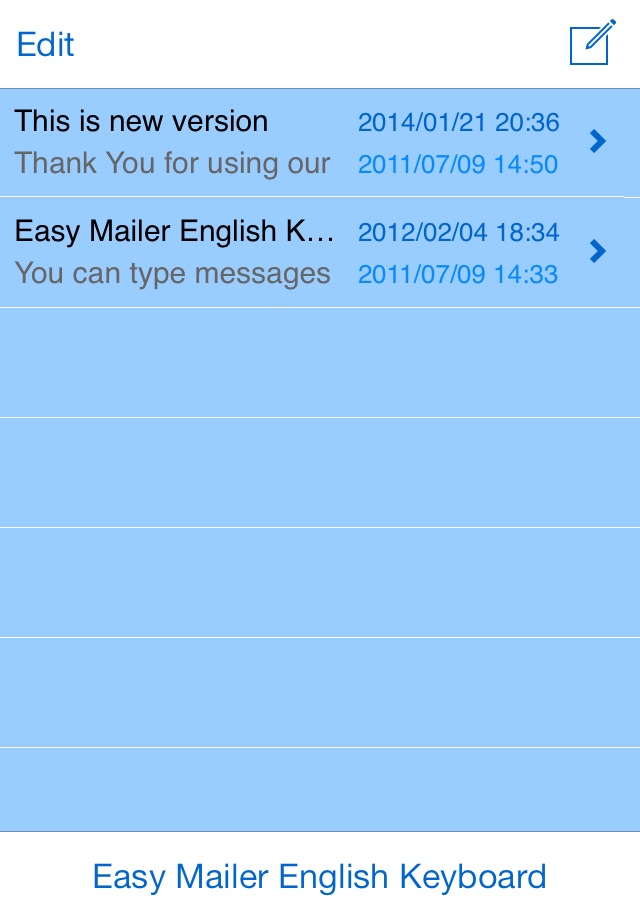 Easy Mailer English Keyboard screenshot 3