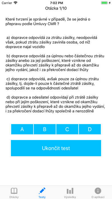 How to cancel & delete Testy dopravců from iphone & ipad 4