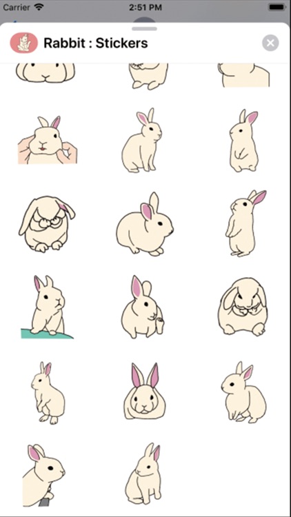 Rabbit : Stickers screenshot-3