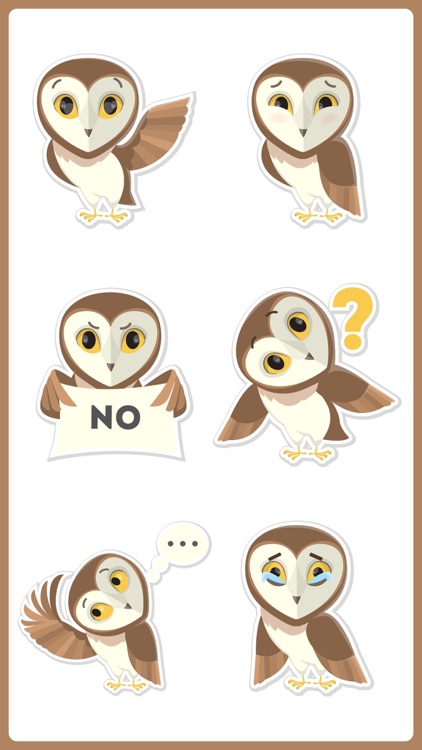 Owl don't Growl Stickers Emoji