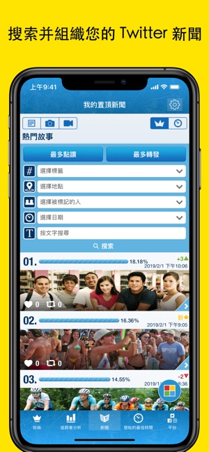 MyTopFans for Twitter(圖3)-速報App