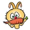 Cute rabbit, Happy rabbit Sticker is a sticker application
