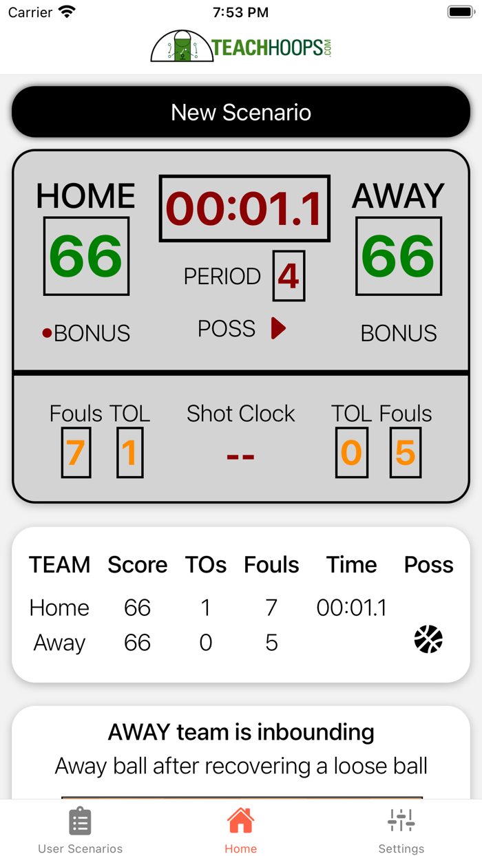 Basketball Scenarios Pro