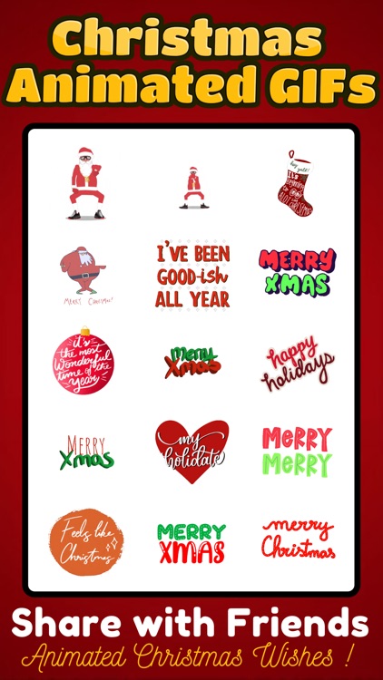 Merry Christmas Stickers Gif screenshot-0