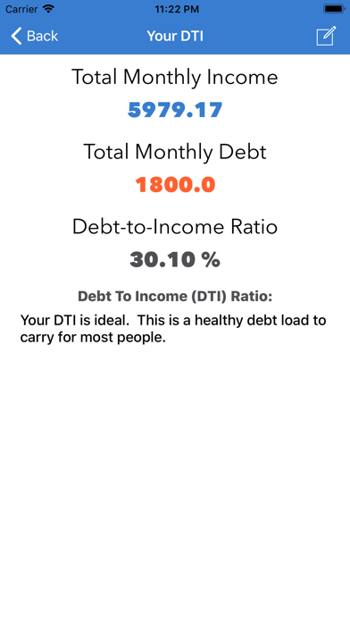 Debt To Income Calculator screenshot 2