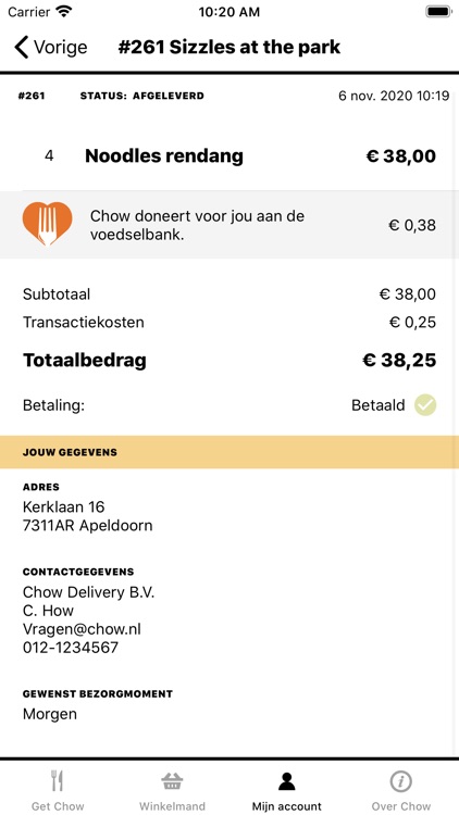 Chow bezorging en afhalen screenshot-7