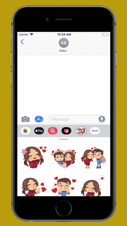 Happy Couple Valentine Sticker screenshot-3