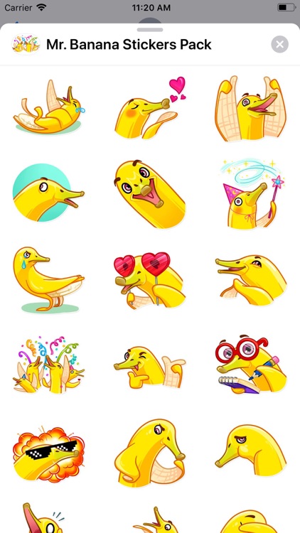 Mr. Banana Stickers Pack