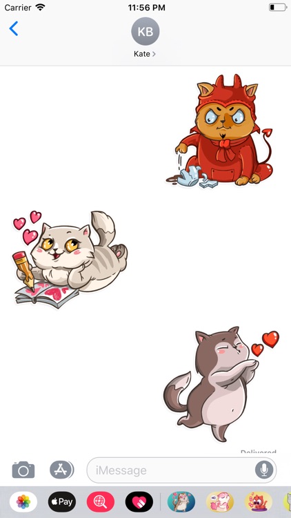 Cute Funny Cat Sticker
