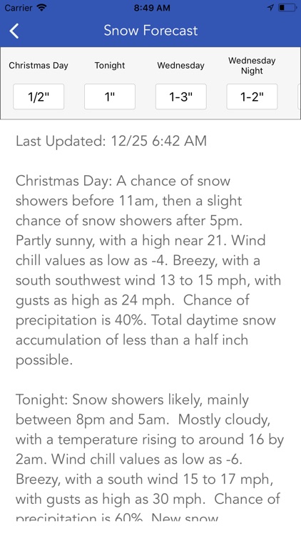 Snow Report & Forecast screenshot-5