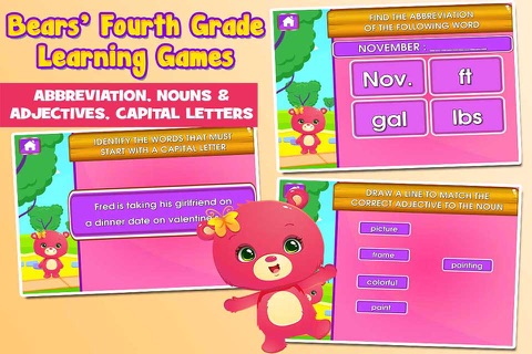 Bears 4th Grade School Games screenshot 2