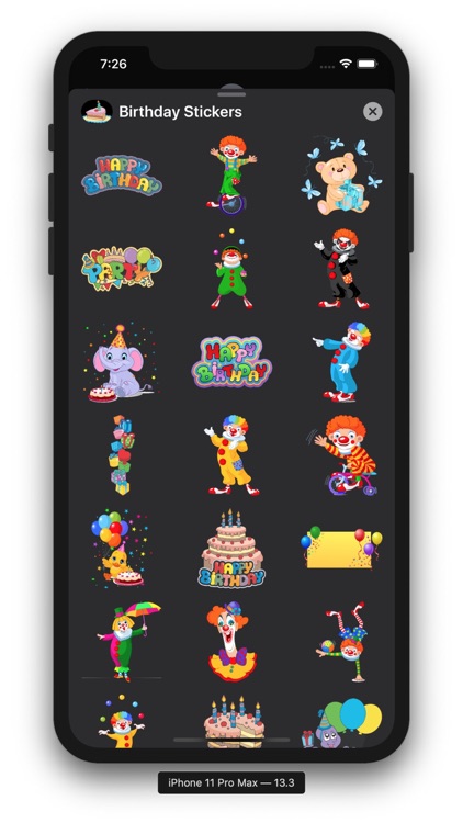 Birthday Emoji Sticker screenshot-3