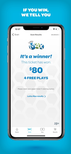 lotto max ticket scanner