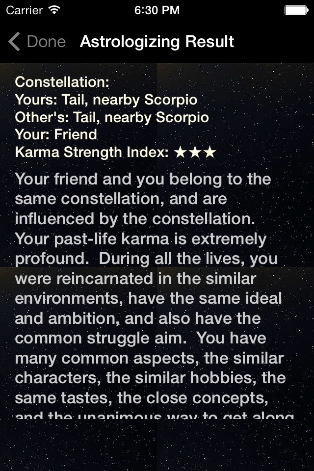 Astrology for Your Karma screenshot 2