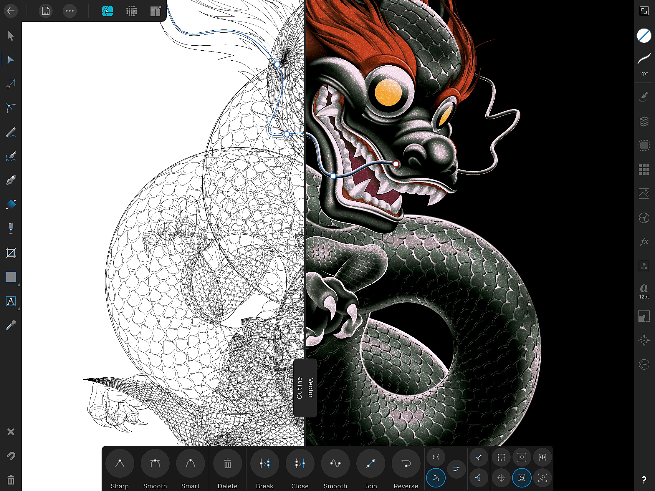 Screenshot do app Affinity Designer