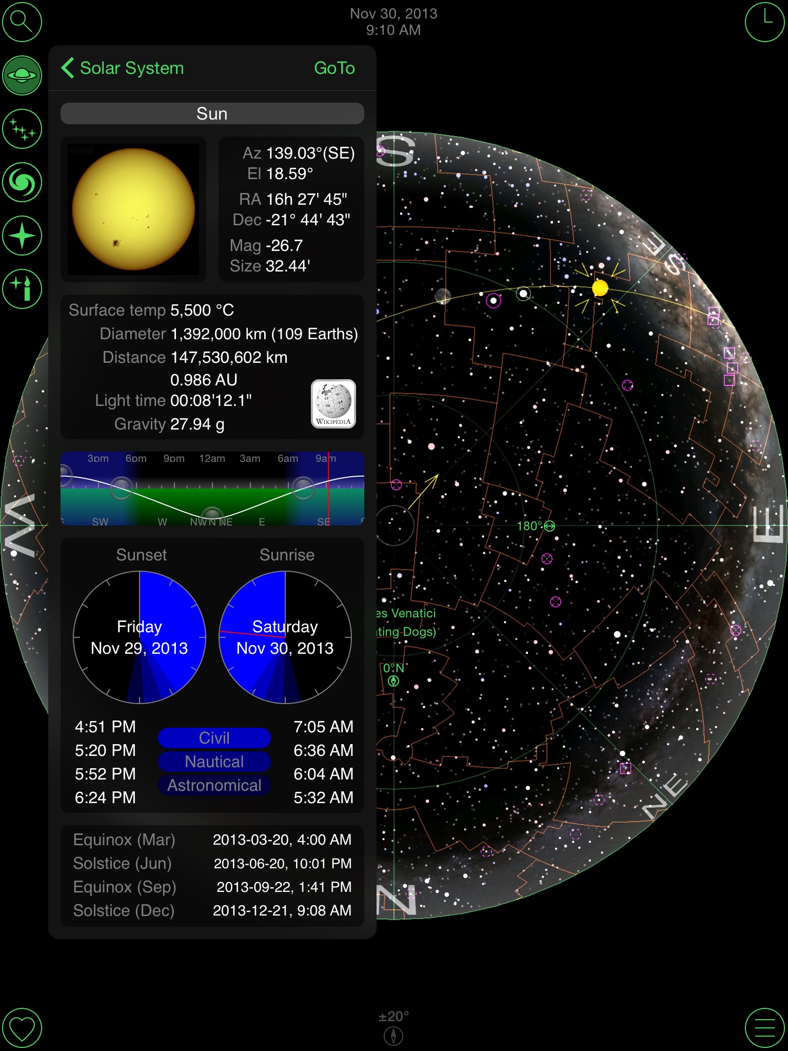 GoSkyWatch Planetarium iPad screenshot 3