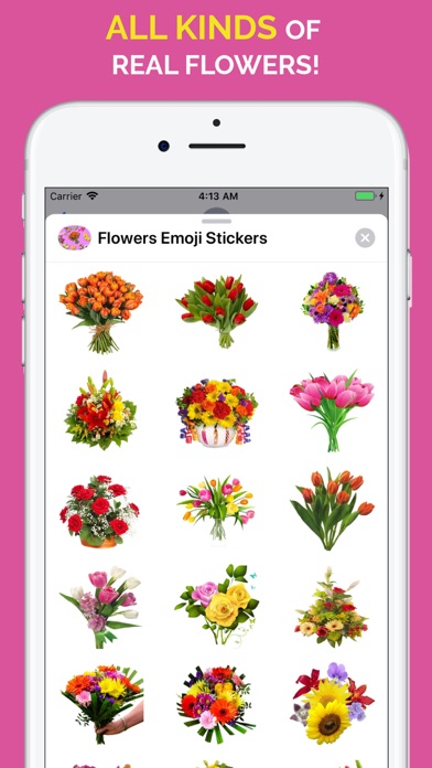 Flowers Emoji Stickers screenshot 2