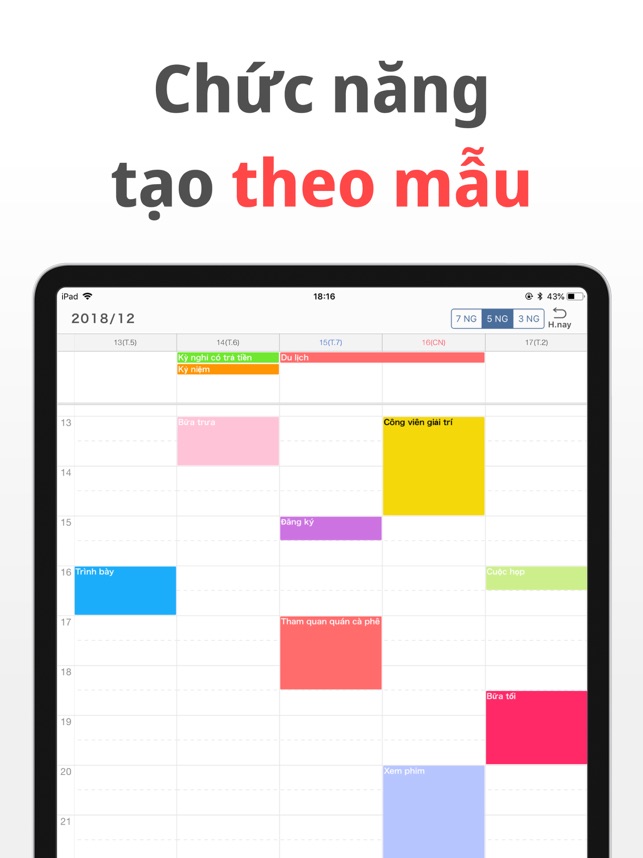 Simple Calendar Lịch hàng ngày