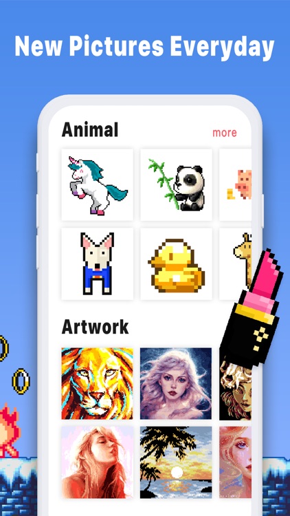 Pixel Art Book:Color By Number