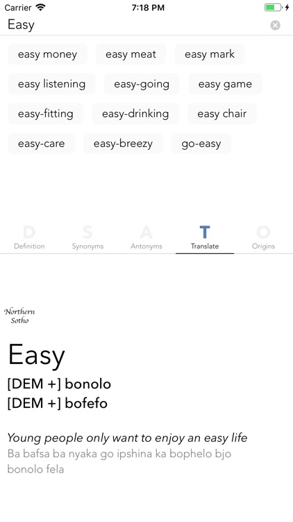 Easy Dictionary Northern Sotho