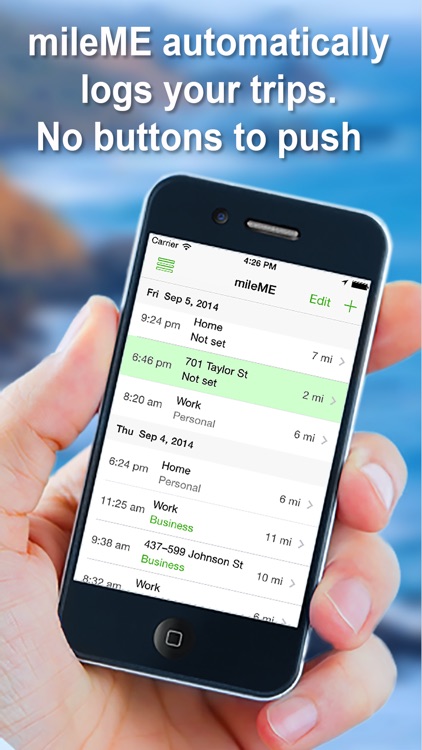 mileME Automatic Mileage Log