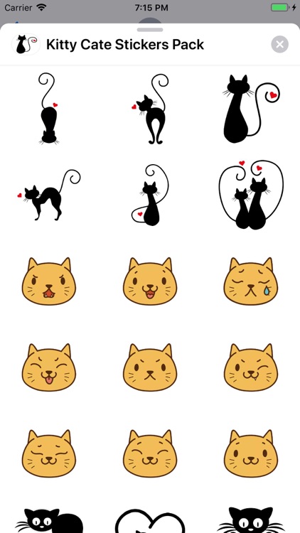 Kitty Cate Stickers Pack