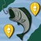 Fishing app that shows fishing locations, detailed fishing reports, bait charts, personal catch tracker and biggest catch charts